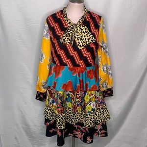 MULTICOLOR LONG SLEEVE DRESS✨